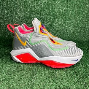 NIKE LEBRON SOLDIER XIV 14 "HARE" SMOKE GREY-ORANGE PULSE SIZE 11 [CK6024-001]